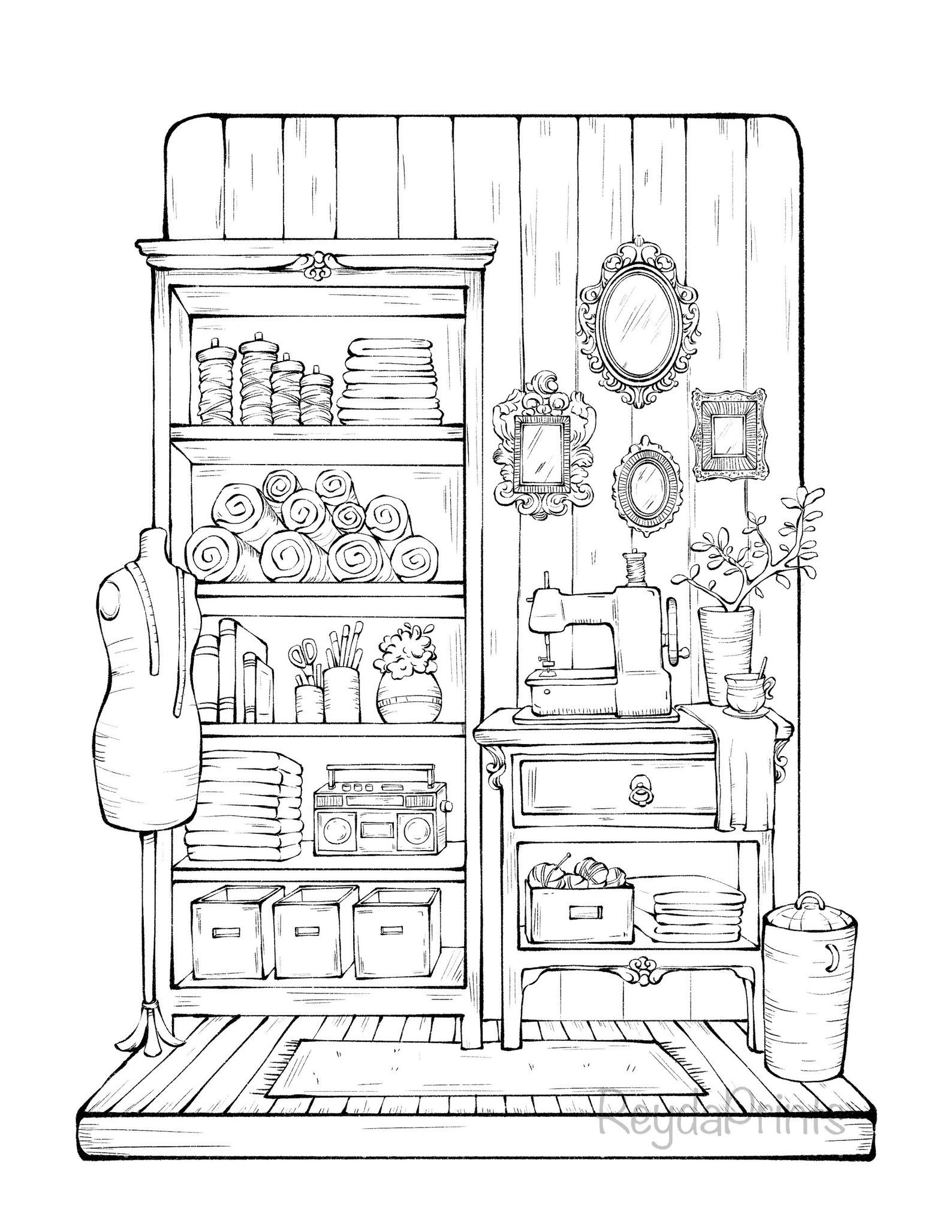 20 Cozy Coloring Pages Bakery