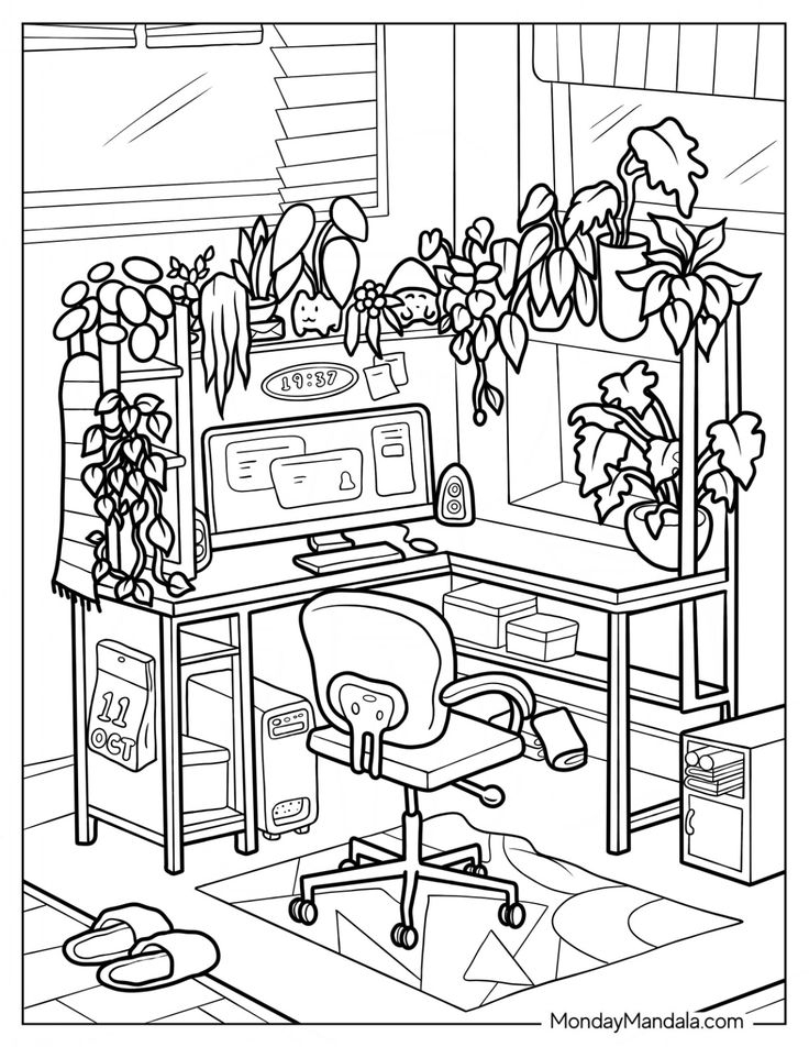 20 Cozy Coloring Pages Bakery