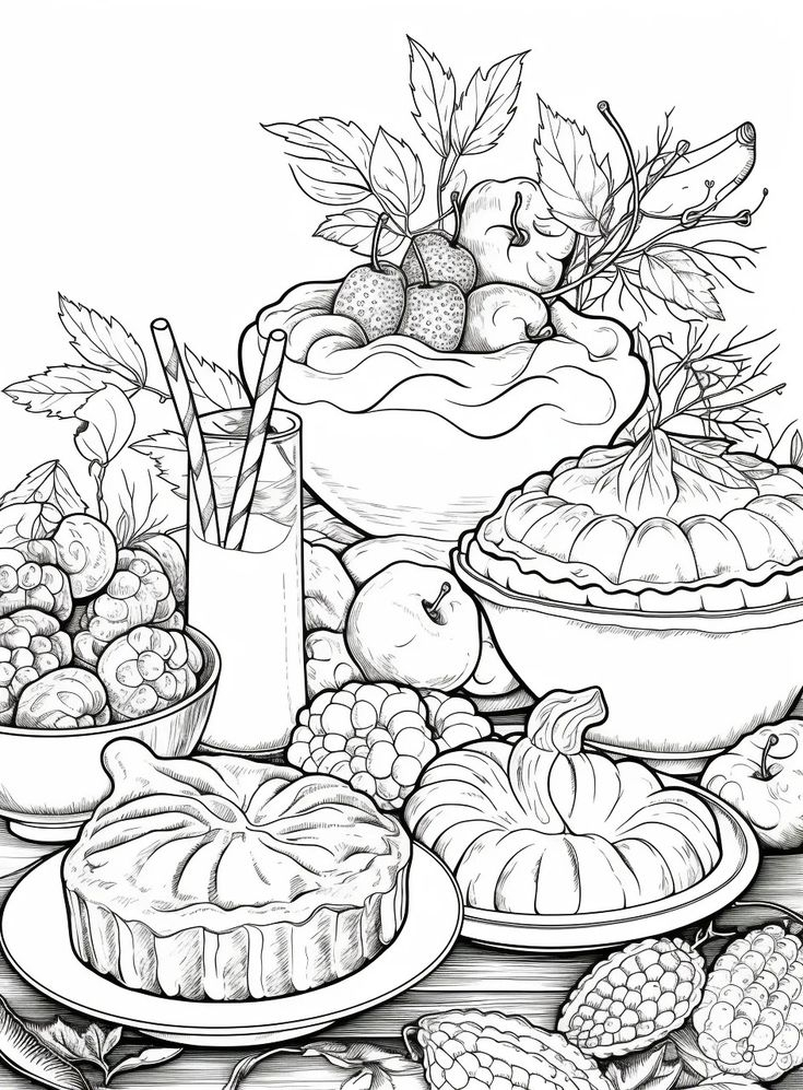 20 Cozy Coloring Pages Bakery