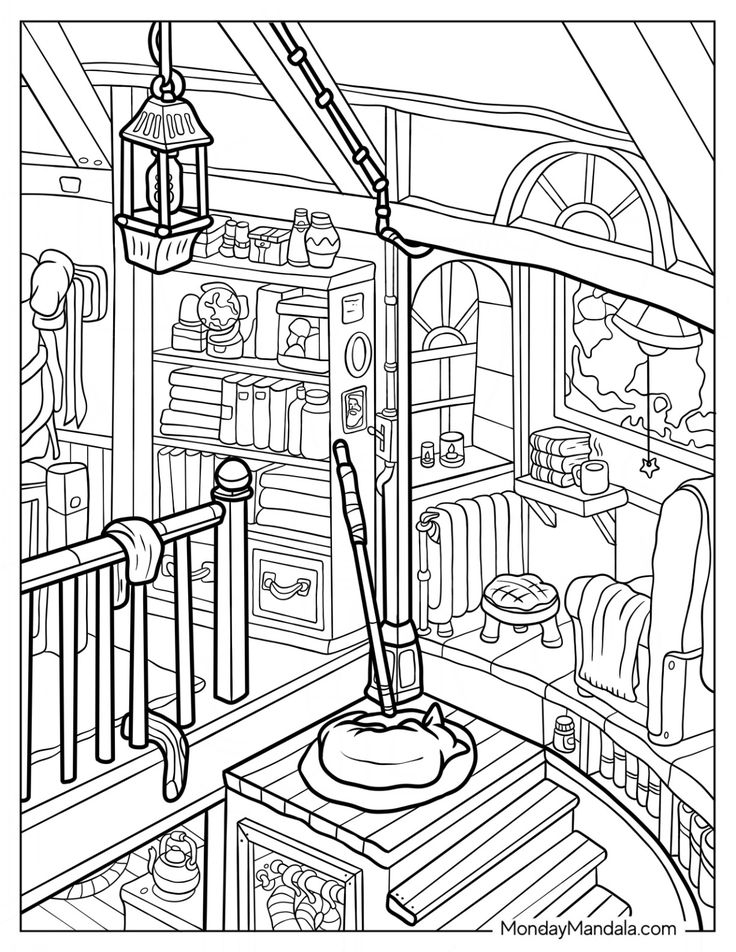 20 Cozy Coloring Pages Bakery