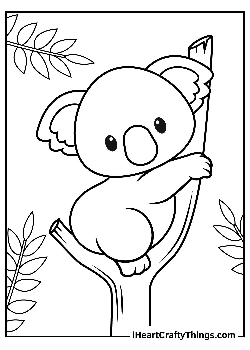 20 Cute Animal Coloring Pages Cartoon Dog