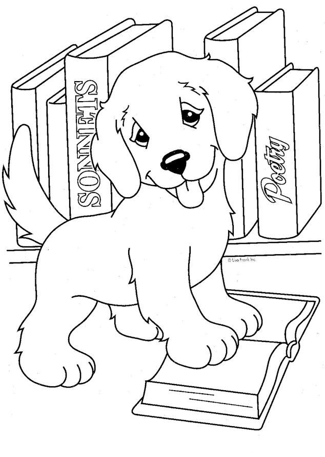 20 Cute Animal Coloring Pages Cartoon Dog