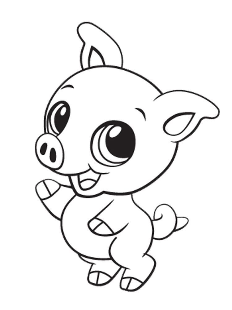 20 Cute Animal Coloring Pages Cartoon Dog