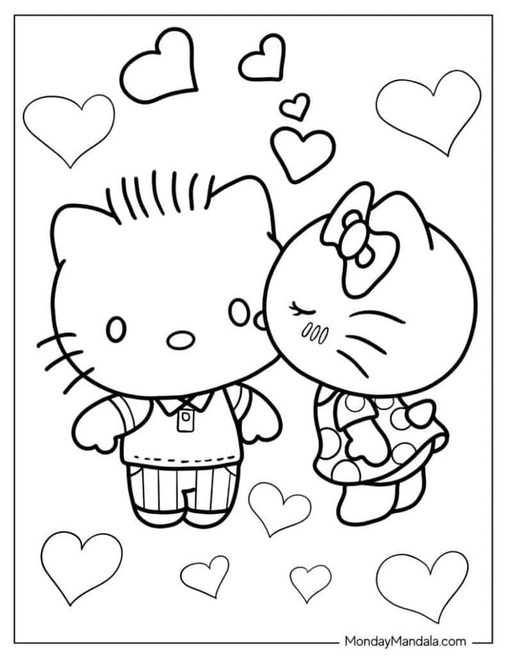 20 Cute Coloring Sheets For Bf