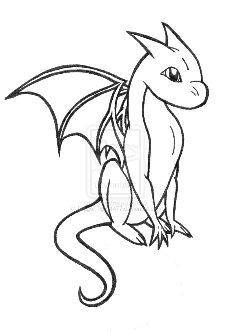 20 Cute Dragon Coloring Sheets