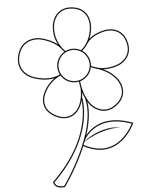 20 Flower Coloring Pages For Toddlers