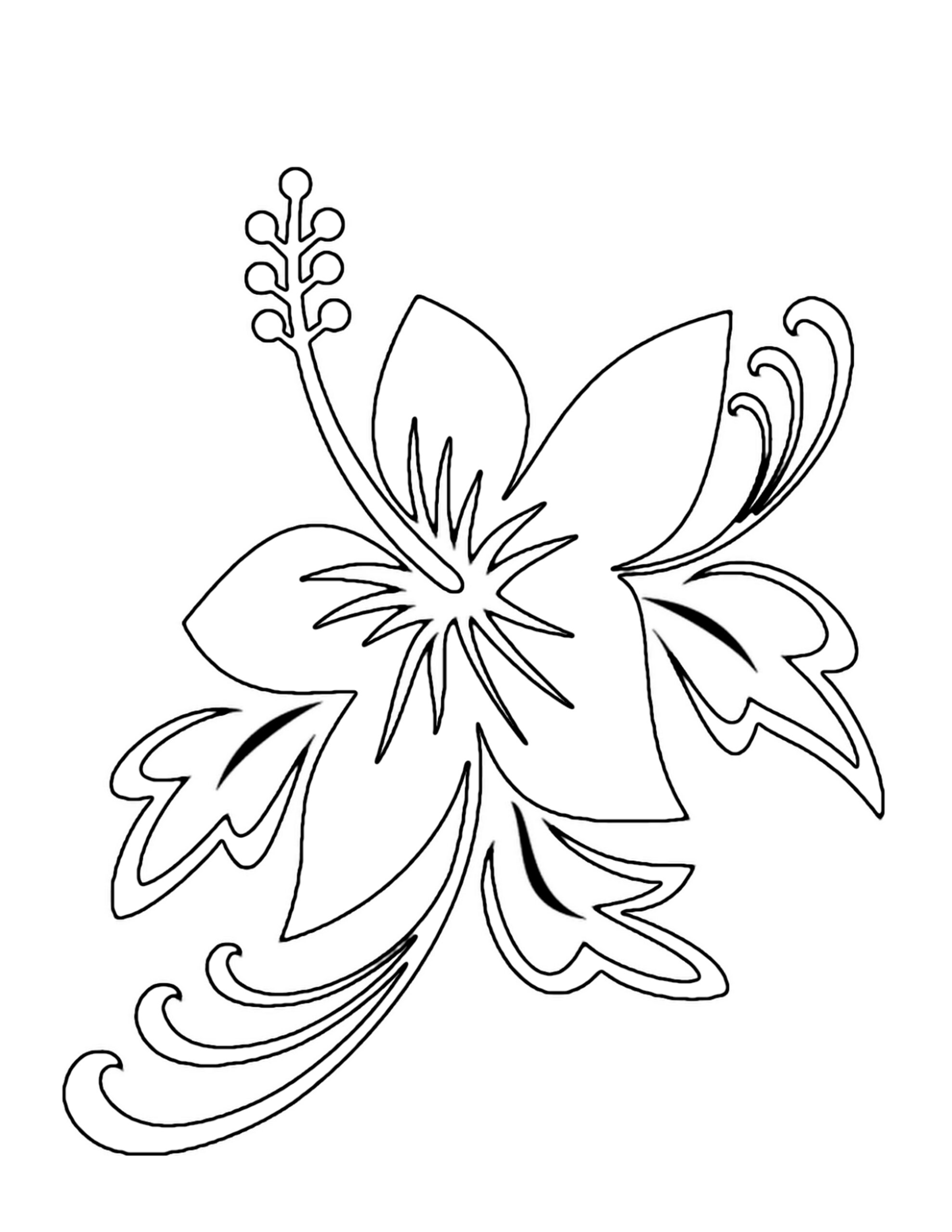 20 Flower Coloring Pages For Toddlers