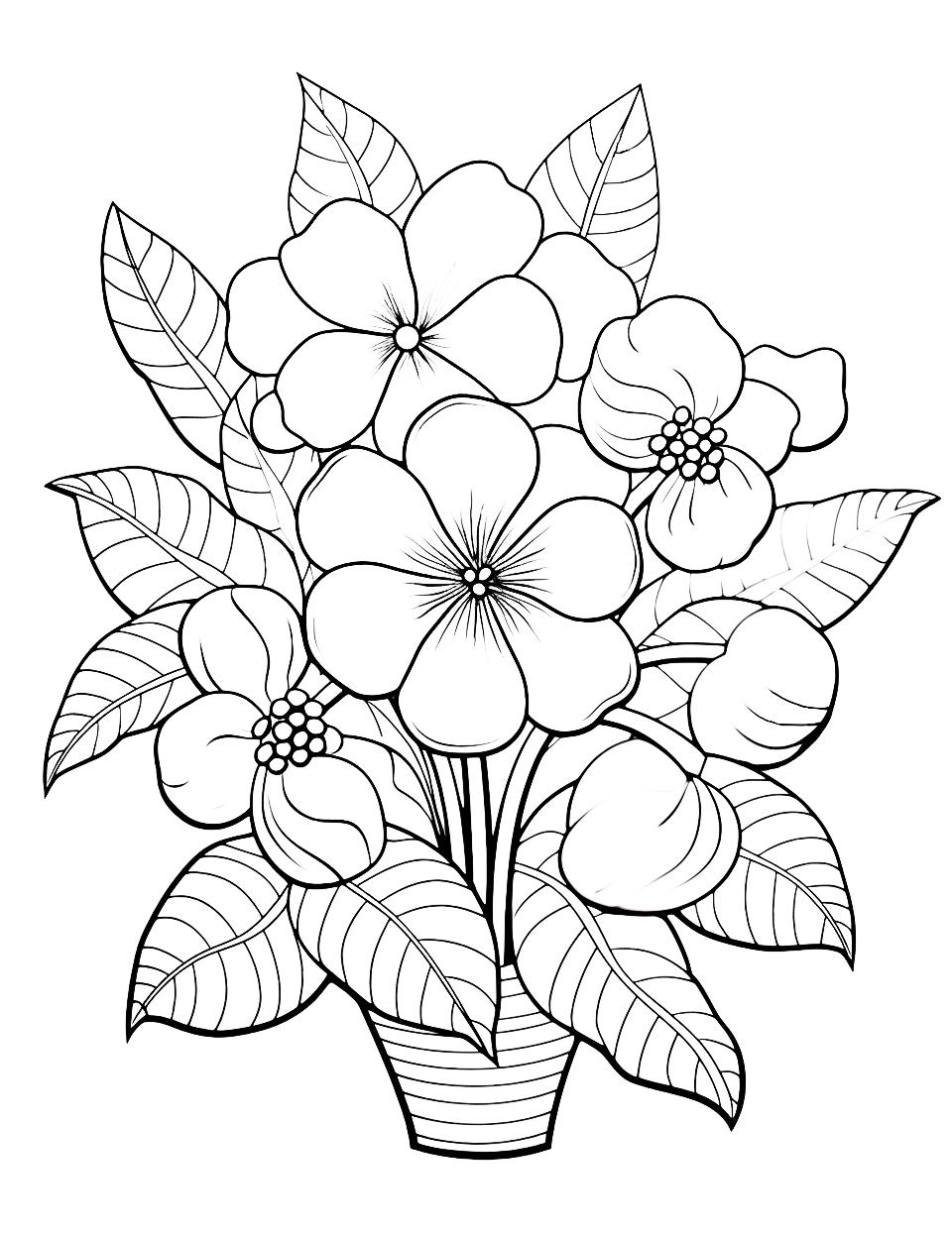 20 Flower Coloring Pages For Toddlers