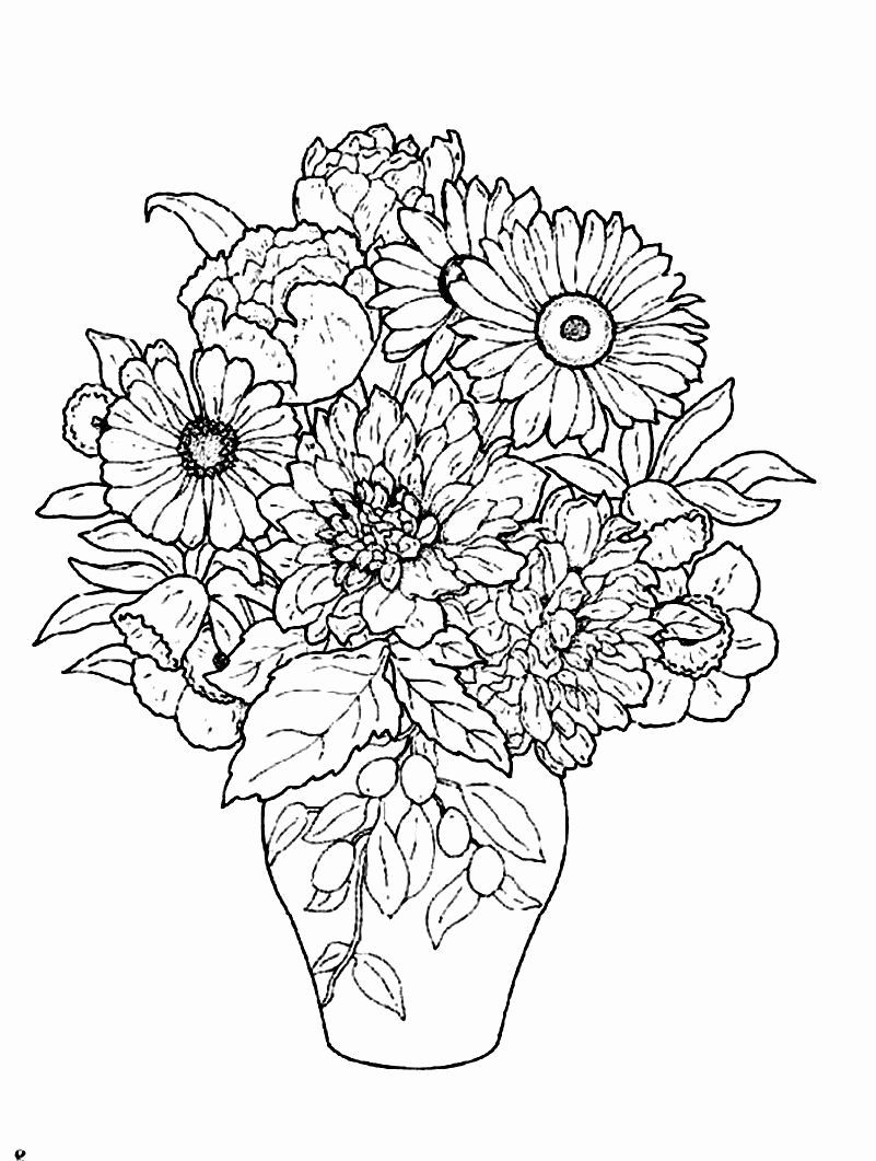 20 Flower Coloring Pages For Toddlers