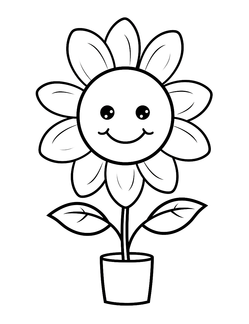 20 Flower Coloring Pages For Toddlers