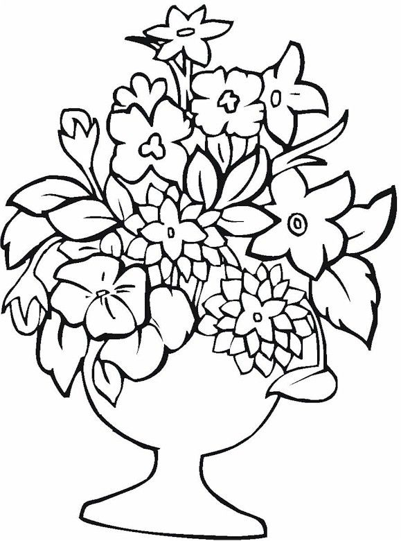 20 Flower Coloring Pages For Toddlers