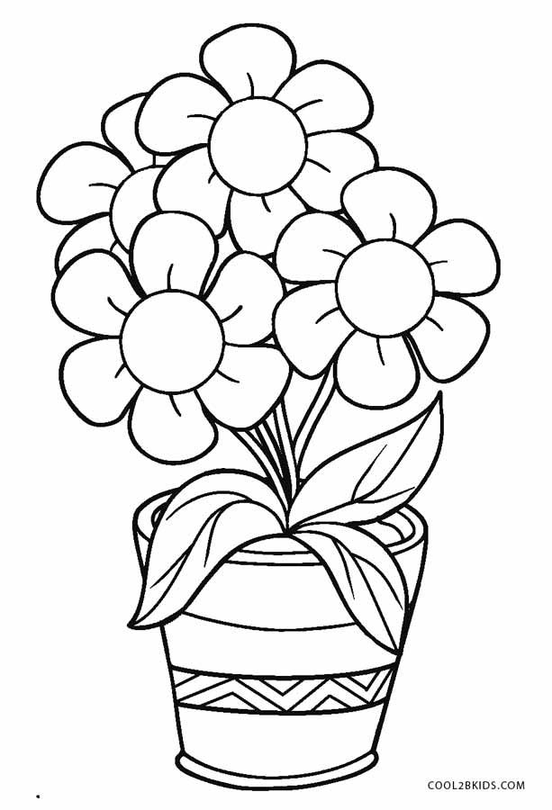 20 Flower Coloring Pages For Toddlers