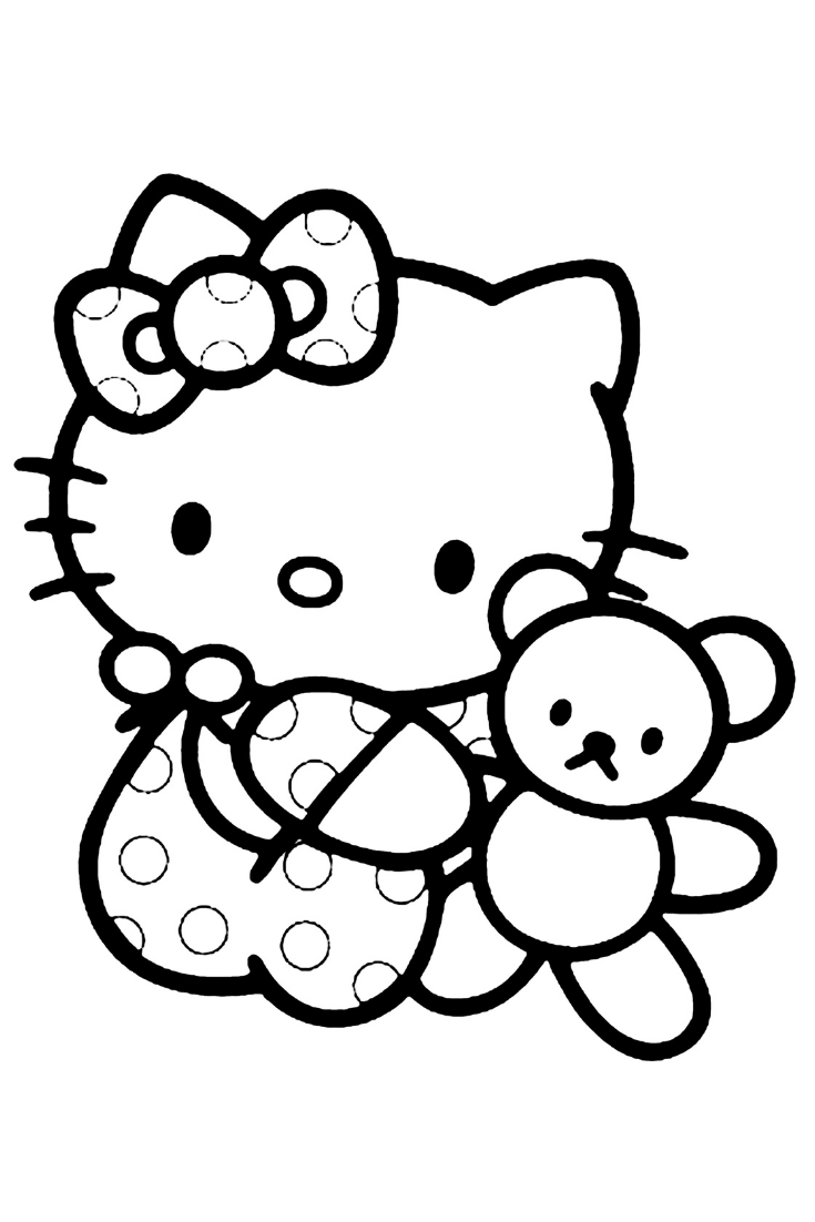 20 Hello Kitty Coloring Page For Kids