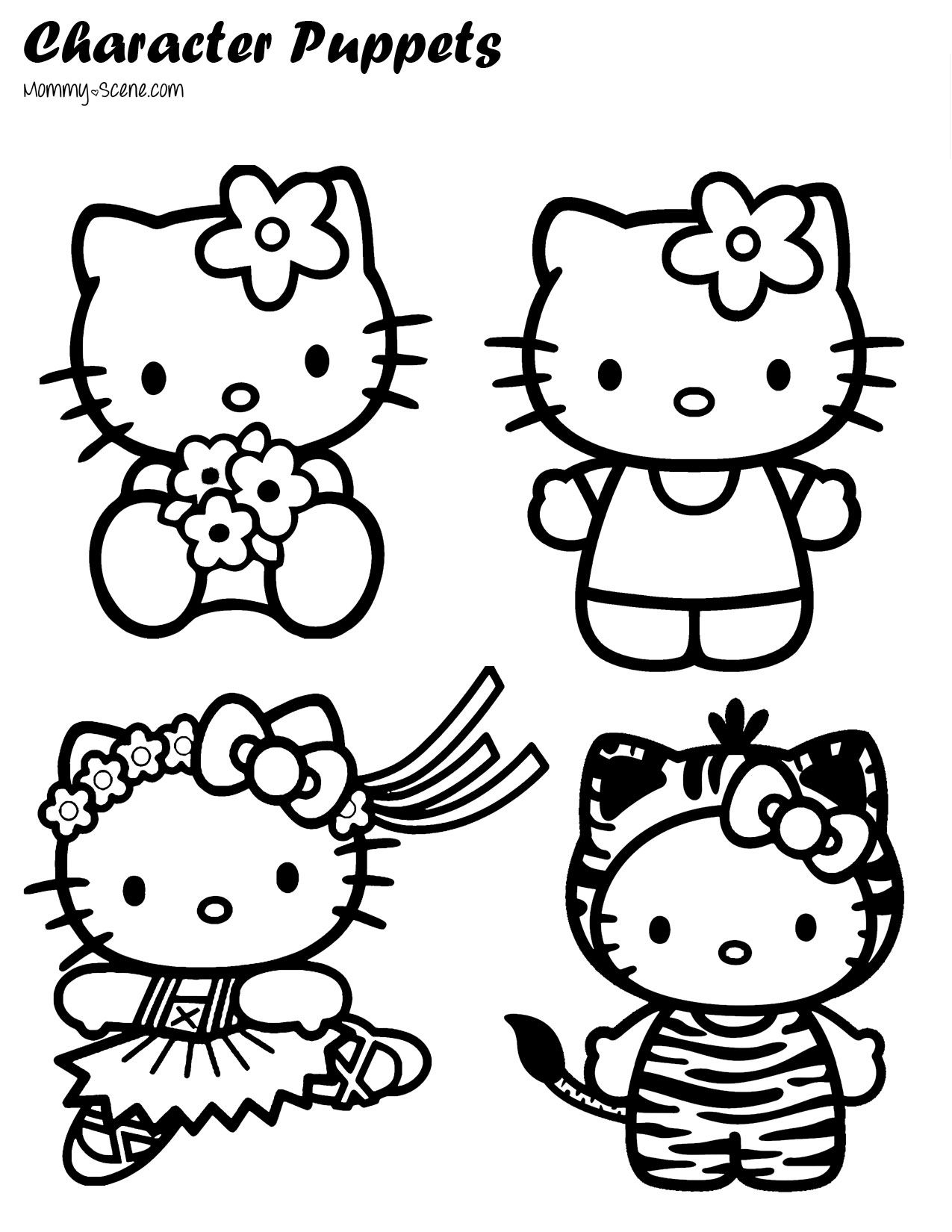 20 Hello Kitty Coloring Page For Kids