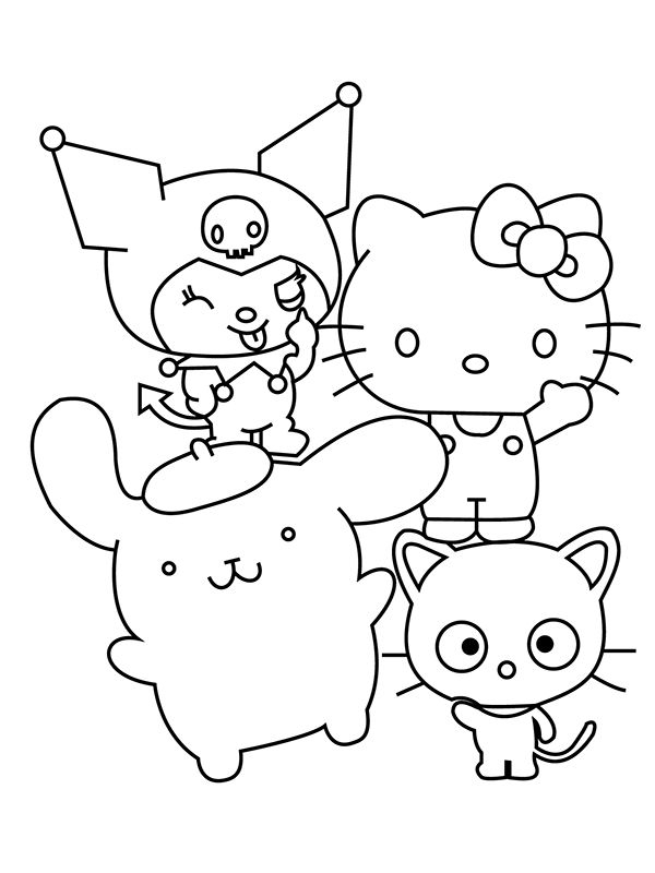 20 Hello Kitty Coloring Page For Kids