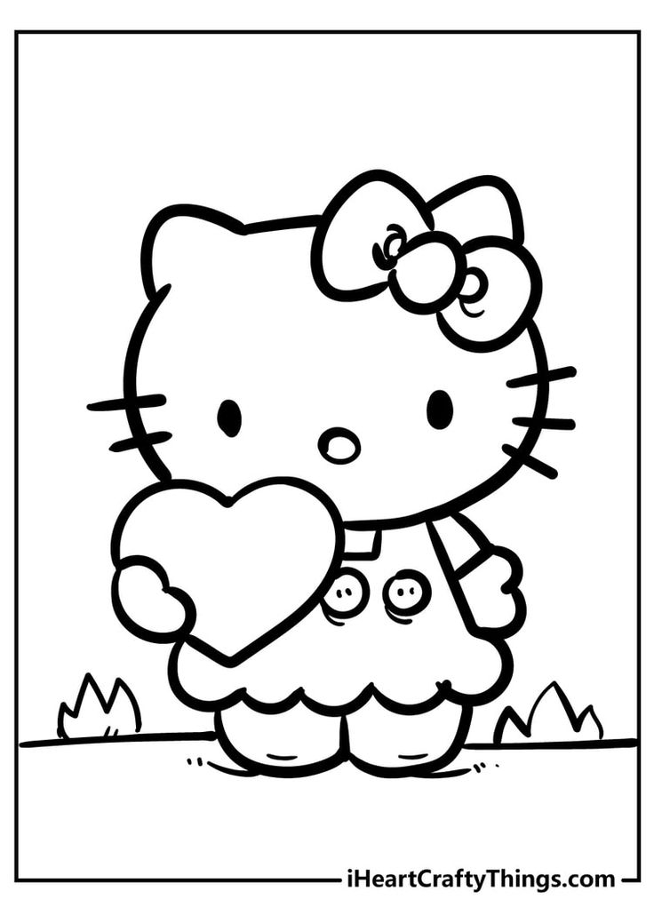 20 Hello Kitty Coloring Page For Kids