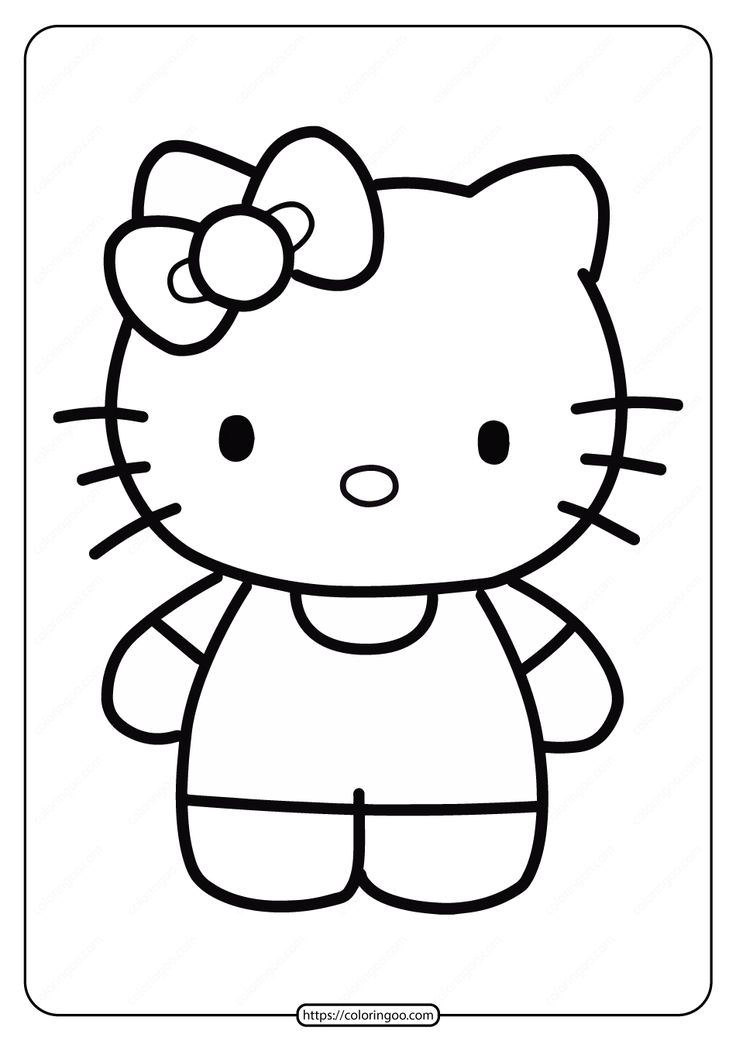 20 Hello Kitty Coloring Page For Kids