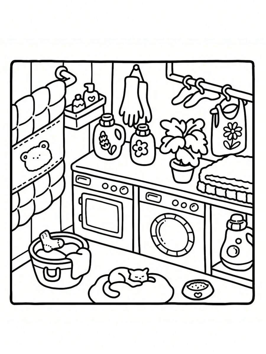 20 Little Corner Cute And Comfy Coloring Book Colored