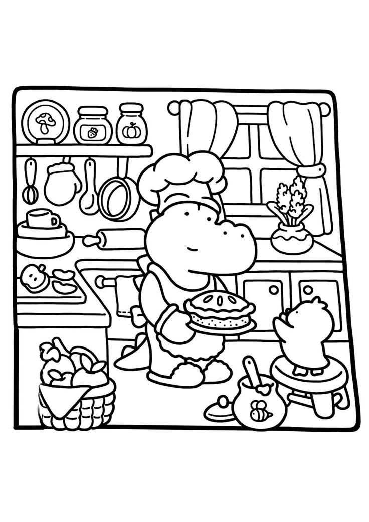 20 Little Corner Cute And Comfy Coloring Book Colored