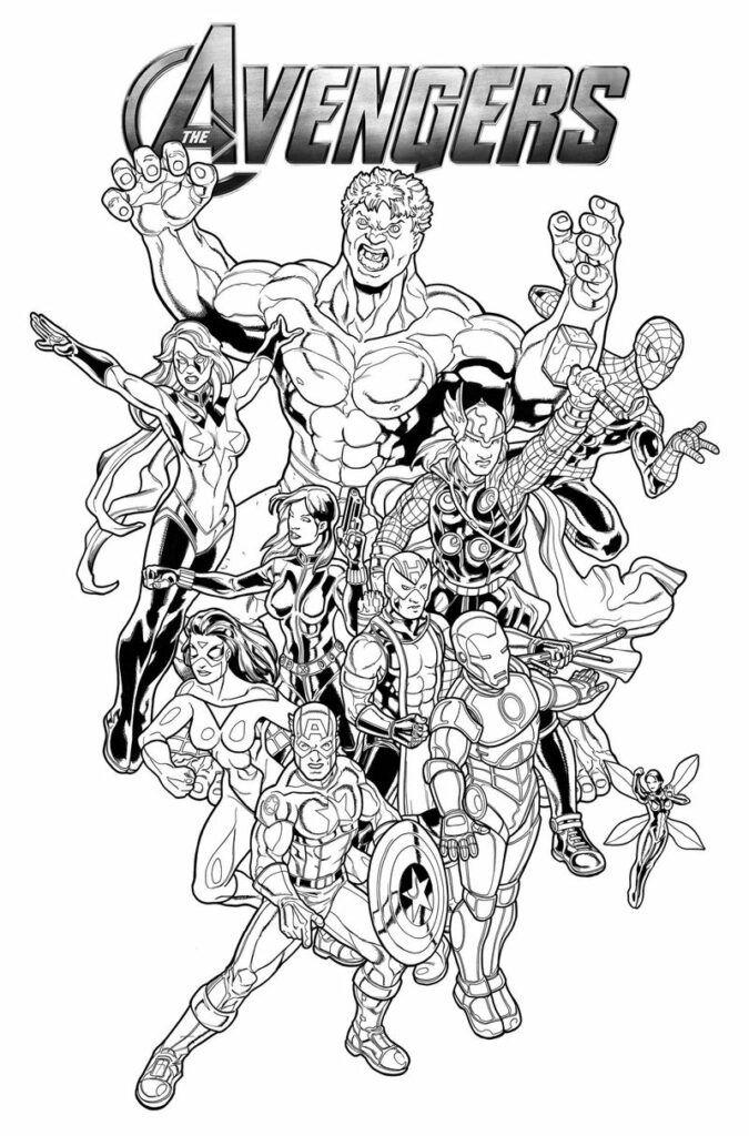 20 Marvel Coloring Pages Free Printable Avengers