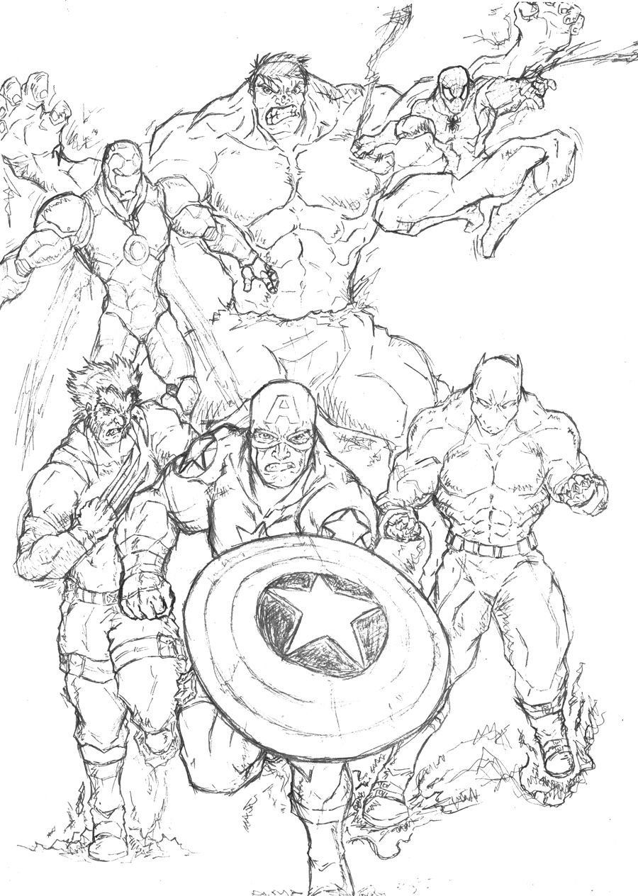 20 Marvel Coloring Pages Free Printable Avengers