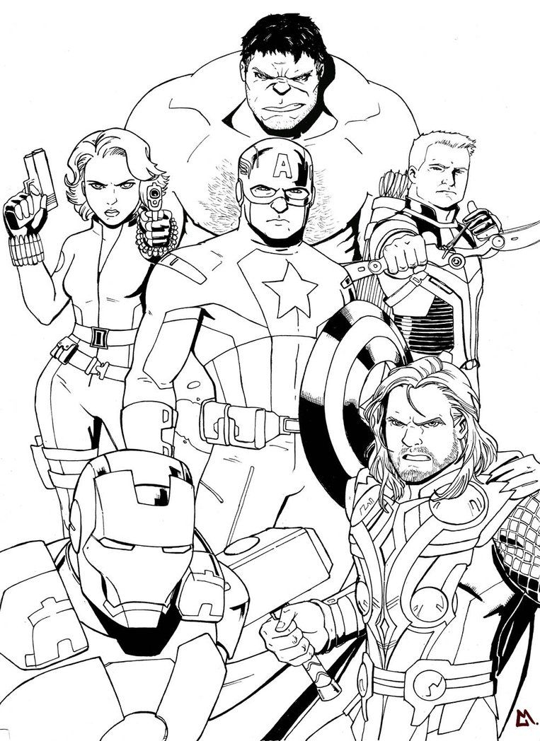 20 Marvel Coloring Pages Free Printable Avengers