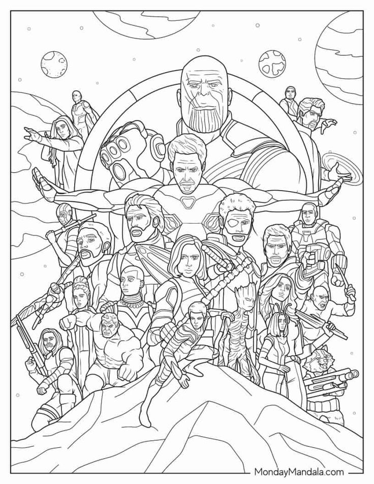 20 Marvel Coloring Pages Free Printable Avengers