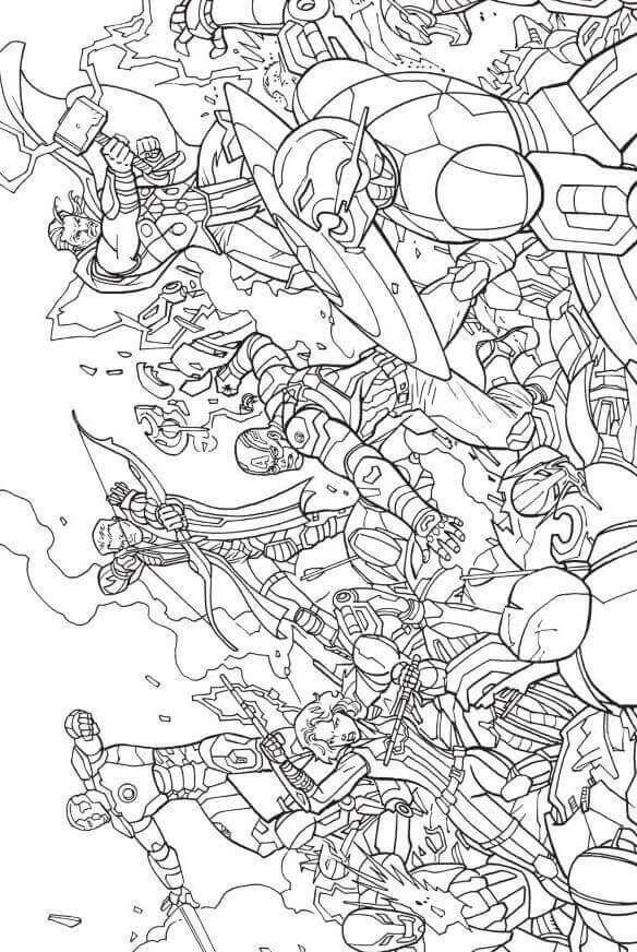 20 Marvel Coloring Pages Free Printable Avengers