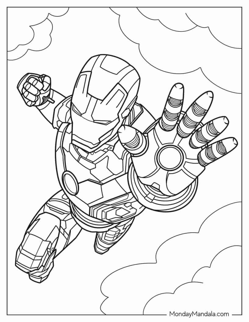 20 Marvel Coloring Pages Free Printable Avengers