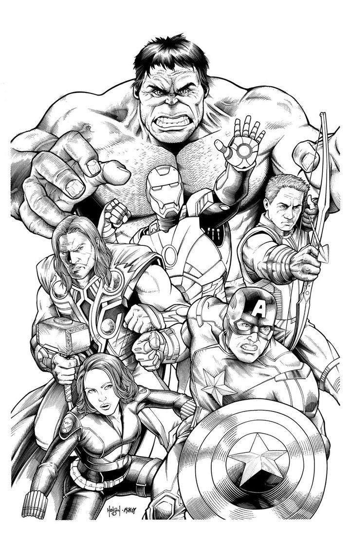 20 Marvel Coloring Pages Free Printable Avengers