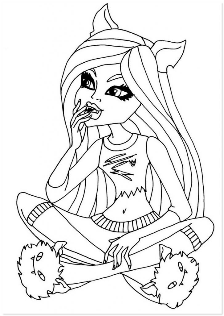 20 Monster High Coloring Pages Y2K