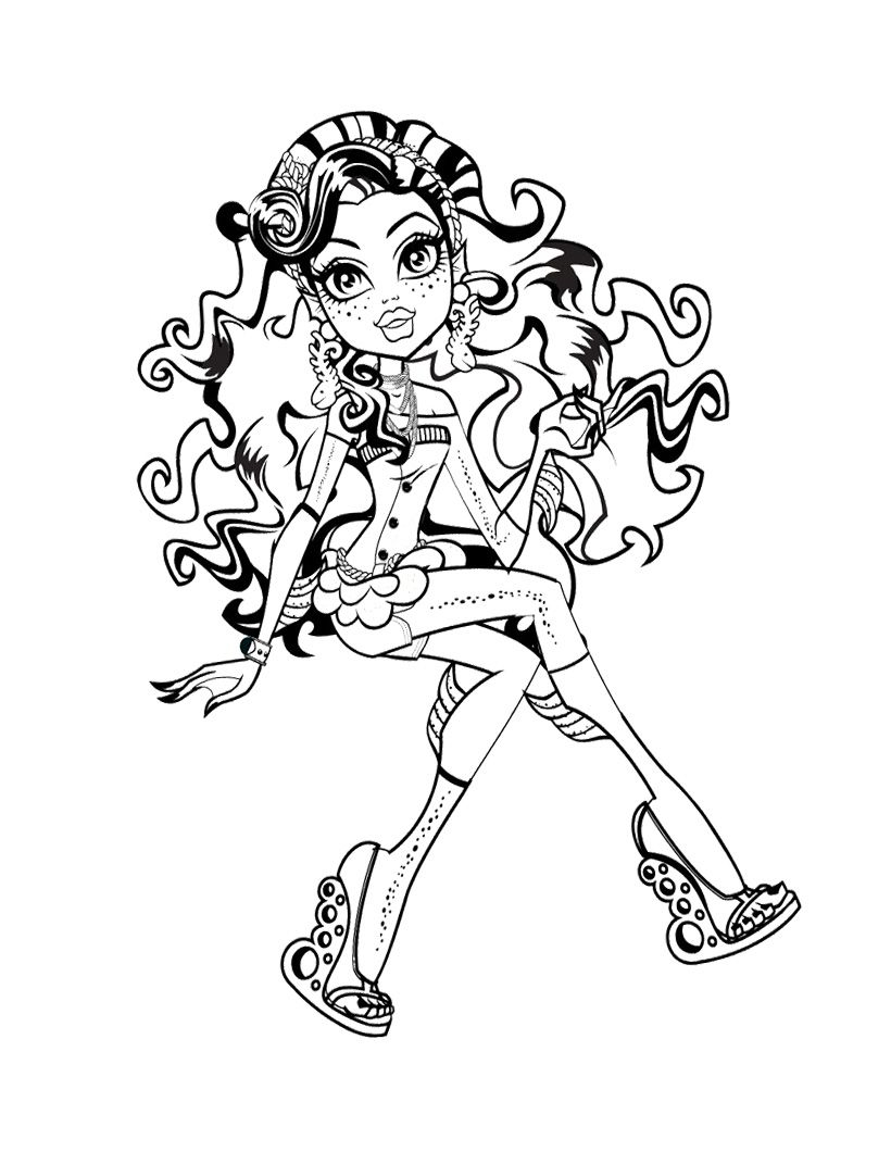 20 Monster High Coloring Pages Y2K