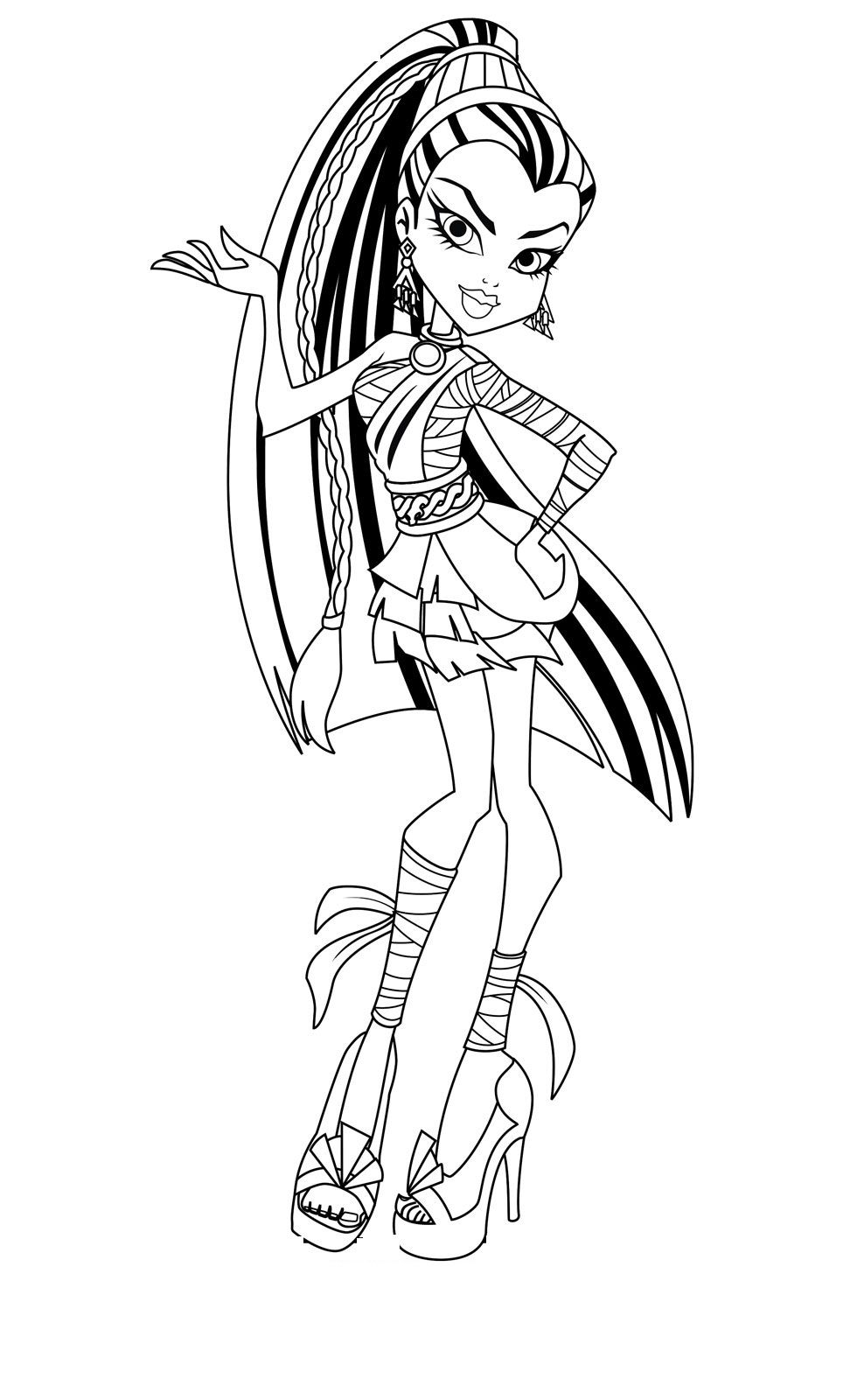 20 Monster High Coloring Pages Y2K