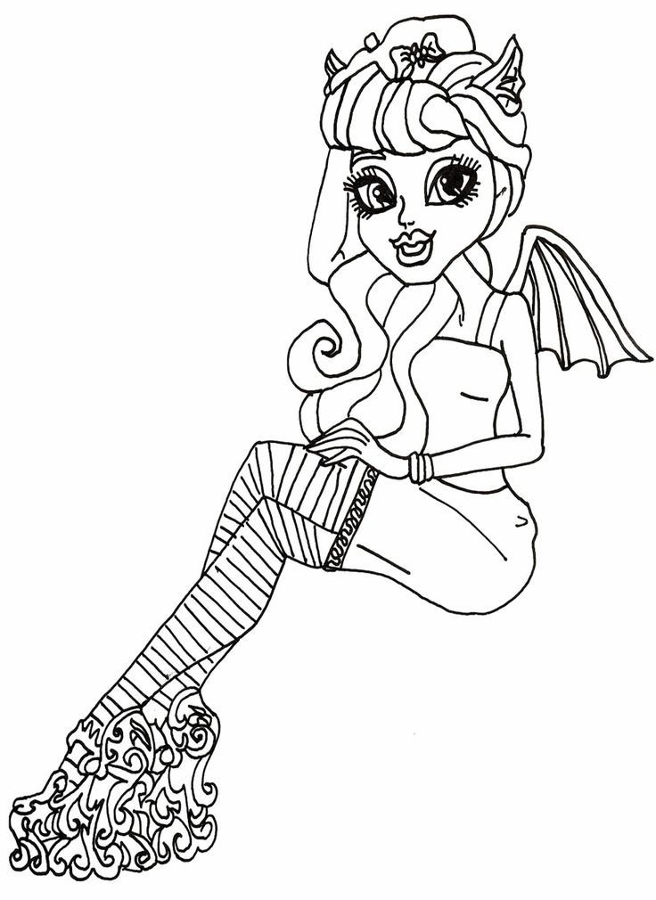 20 Monster High Coloring Pages Y2K