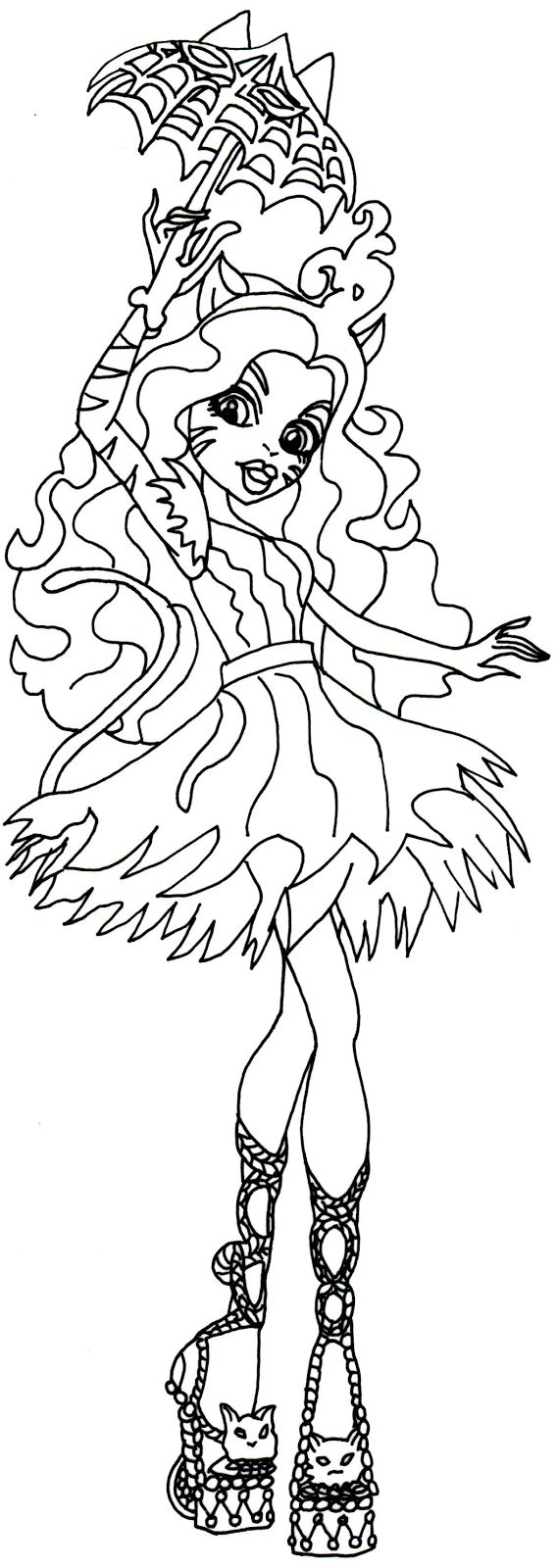 20 Monster High Coloring Pages Y2K