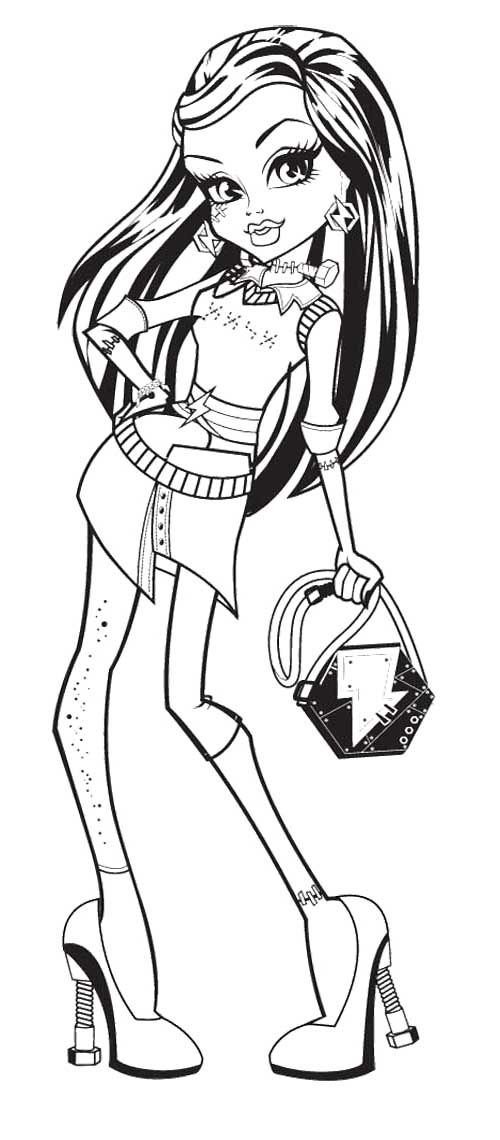 20 Monster High Coloring Pages Y2K