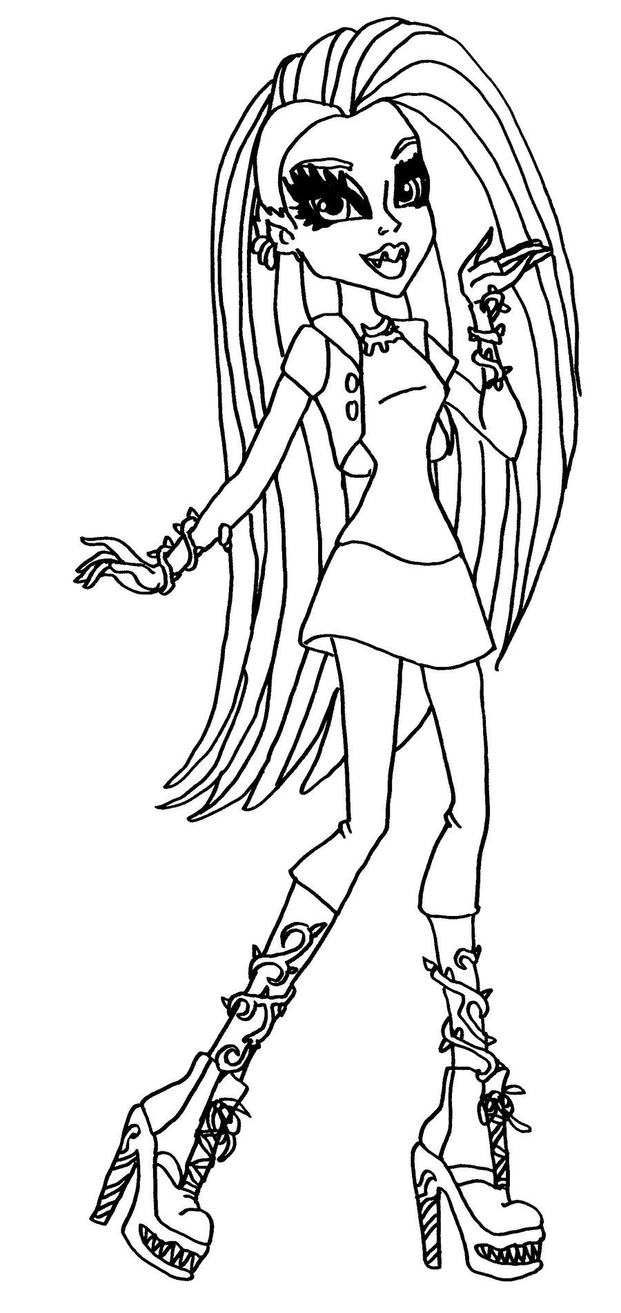 20 Monster High Coloring Pages Y2K