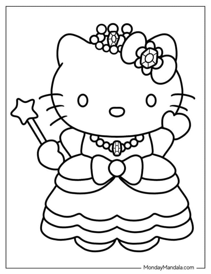 20 Nurse Hello Kitty Coloring Pages