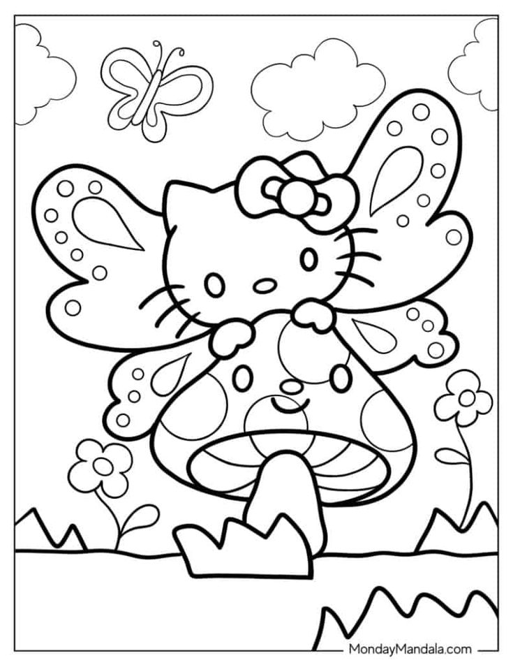 20 Nurse Hello Kitty Coloring Pages