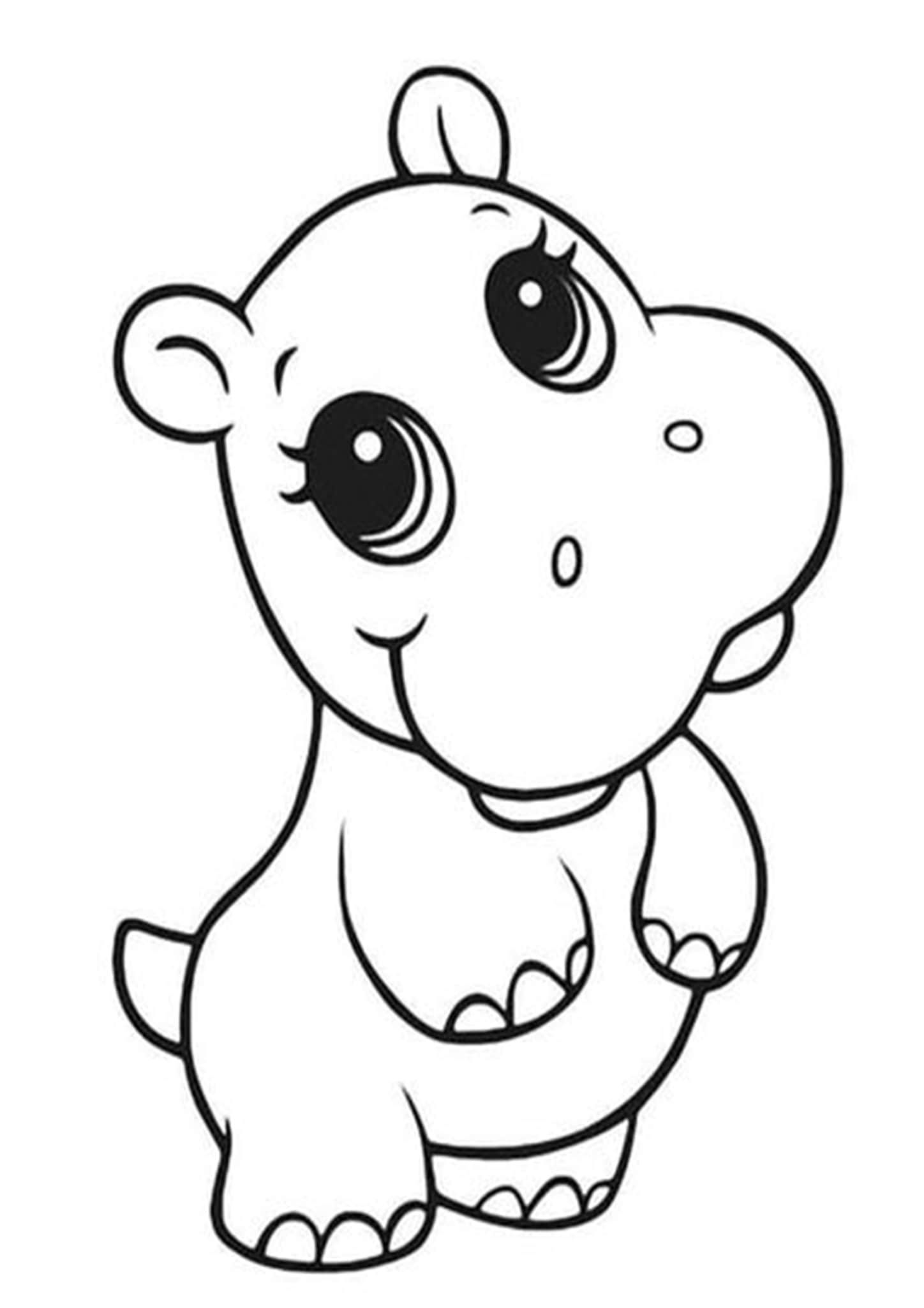 20 Simple Coloring Pages For Kids Animals