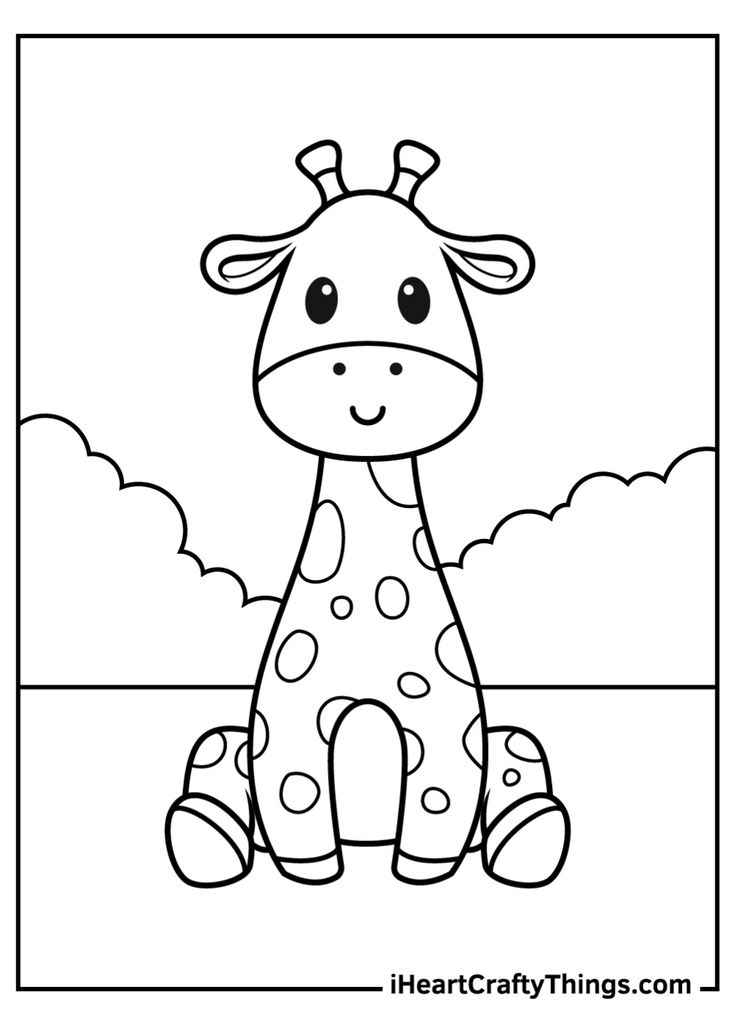 20 Simple Coloring Pages For Kids Animals