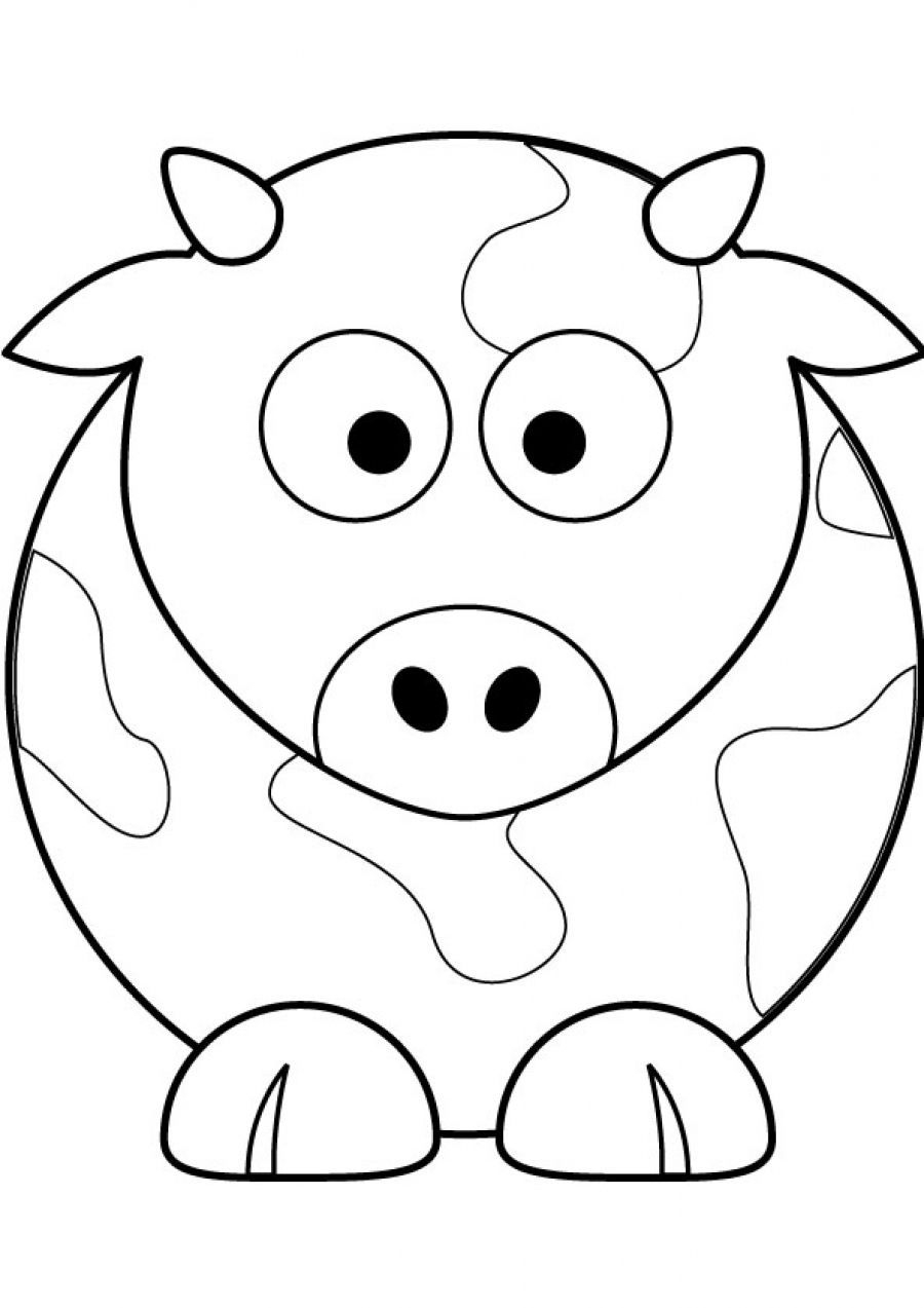 20 Simple Coloring Pages For Kids Animals