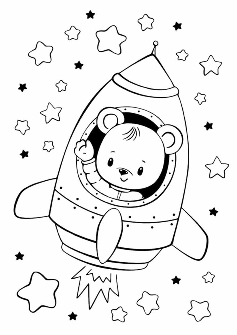 20 Simple Coloring Pages For Kids Animals