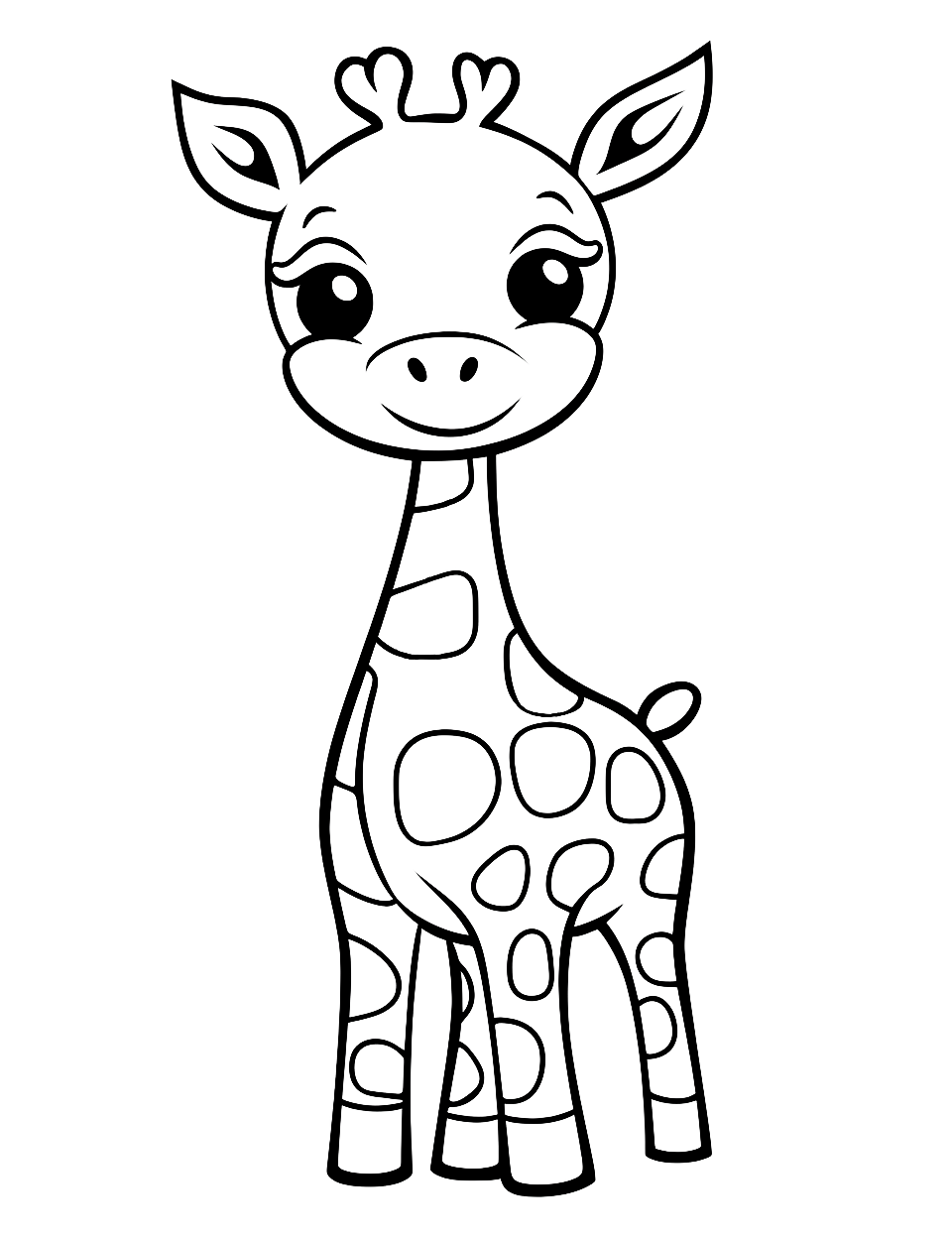 20 Simple Coloring Pages For Kids Animals