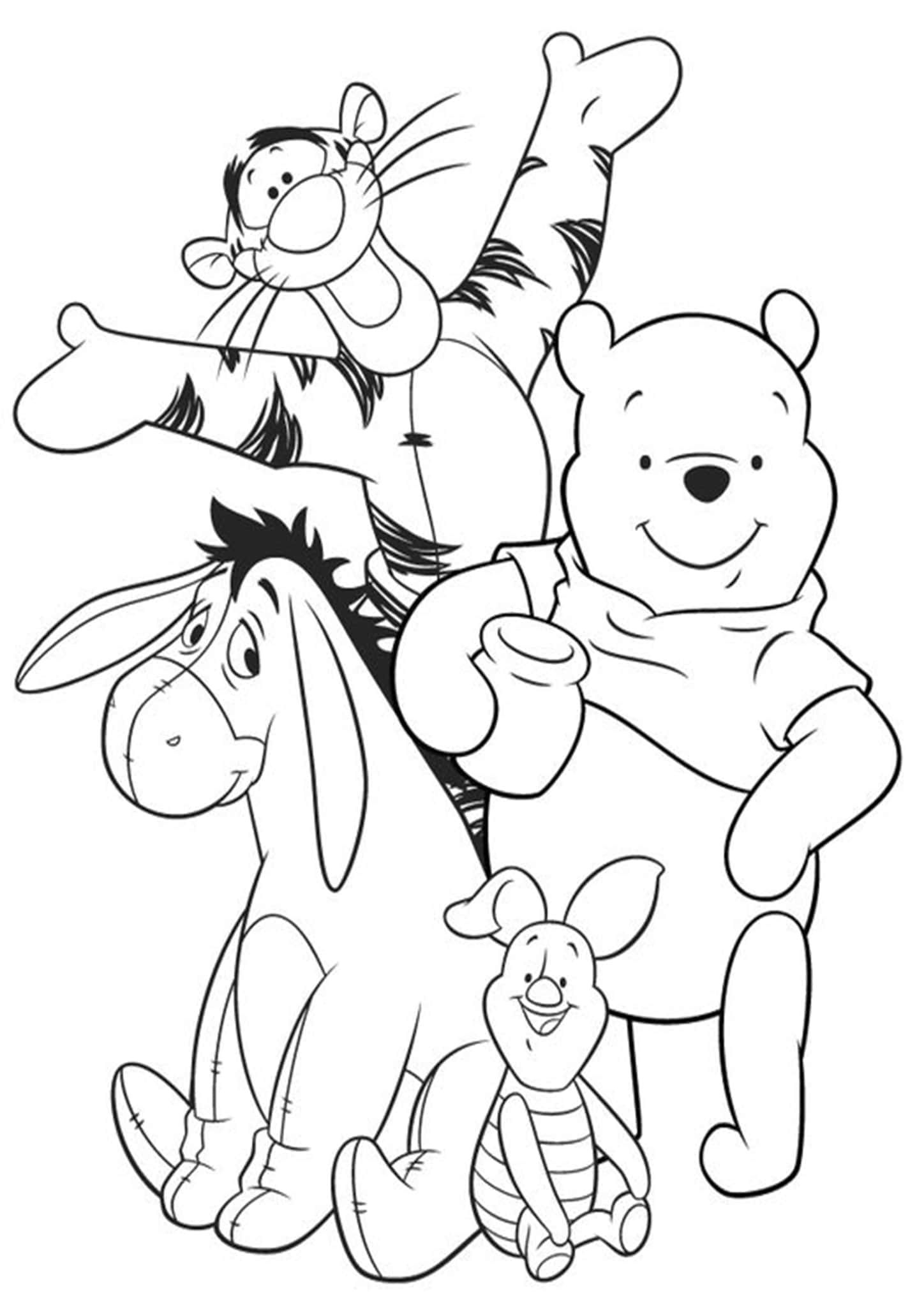 20 Winnie The Pooh Coloring Pages Simple