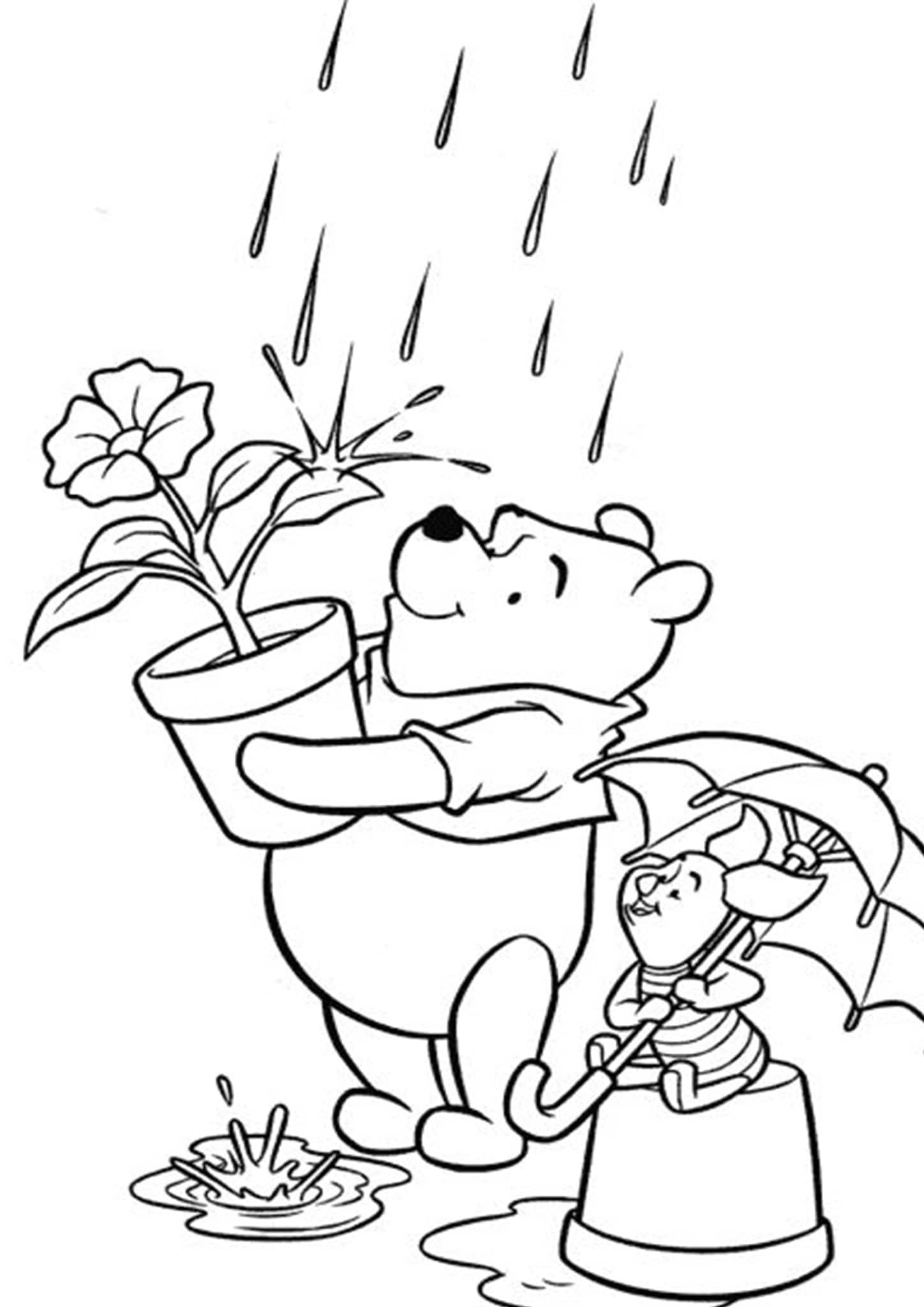 20 Winnie The Pooh Coloring Pages Simple