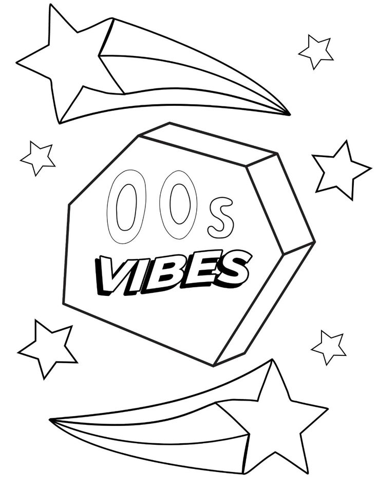 20 Y2K Coloring Pages Easy