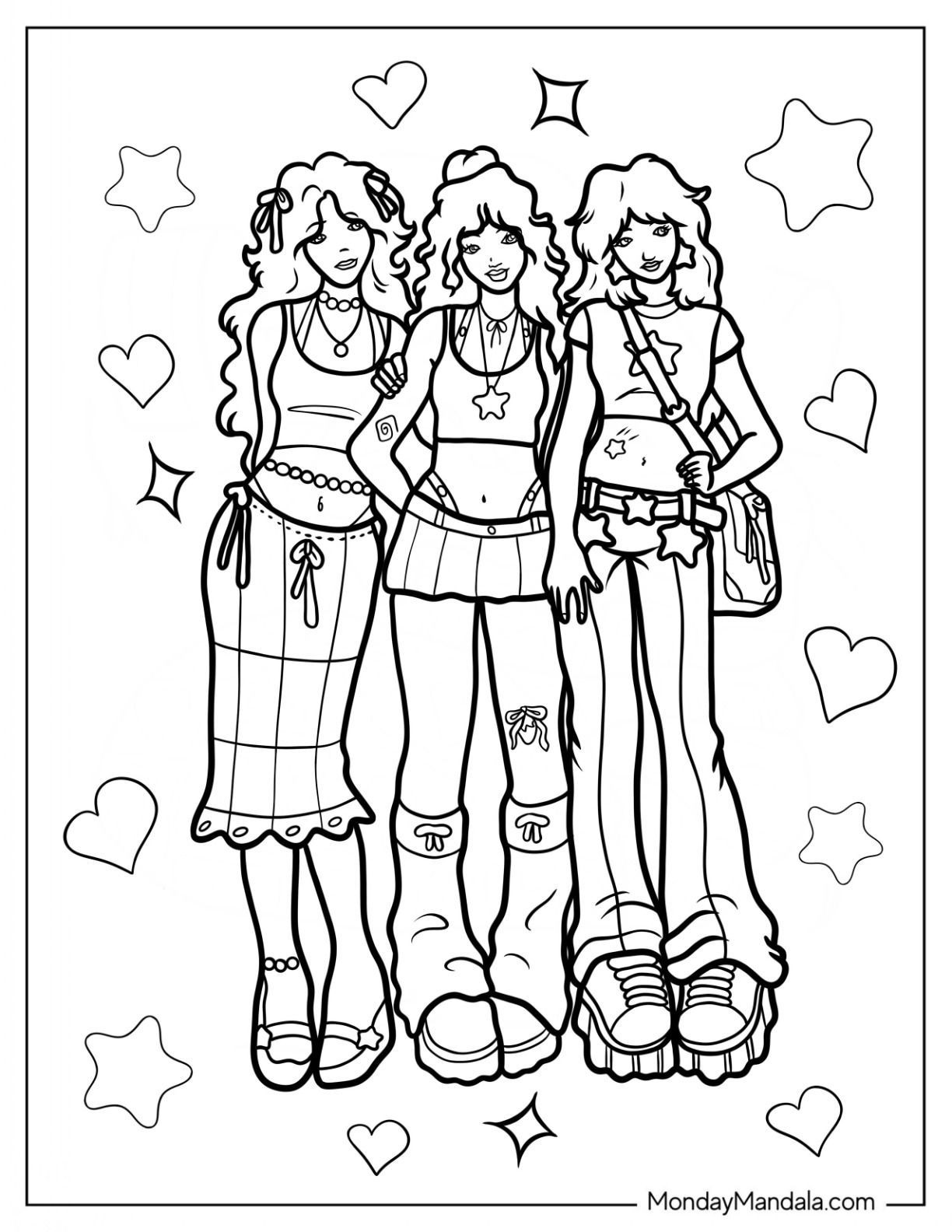 20 Y2K Coloring Pages Easy